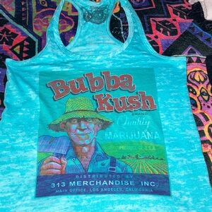 Blue Bubba Kush Graphic Tank Top